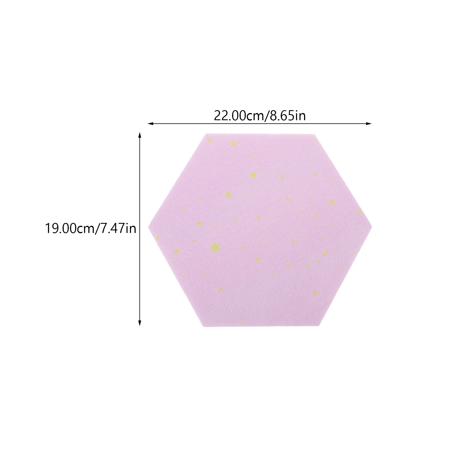 6pcs Pin Boards Hexagon Felt Boards Bulletin Board Memo Board for Home