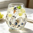 thumbnail image 5 of Art Goose Glass Cup,12 oz,Reusable Glassware Cup for Beverage,Soda,Lemon,Juice, Drinking Borosilicate Drinkware Mug,2pcs - 03 Goose Cup, 5 of 6