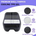 thumbnail image 3 of Soft Thin Gel Seat Cushion for Car Seat Office Chair Wheelchair Stadium - Non-Slip Cushions with 1 Inch Sciatica & Tailbone Pain Relief (Black), 3 of 4