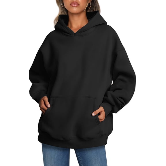 Women's Oversized Hoodie Sweatshirt – Casual Fleece Pullover Hooded Sweatshirt with Pocket, Soft Long Sleeve Cozy Hoodie for Fall Winter