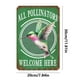 thumbnail image 5 of Placa Metal Vintage Colibrí Pintura Hierro Rectangular Arte La Pared 20x30cm, 5 of 9