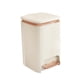 thumbnail image 5 of Cubo de basura para cocina con pedal y tapa a presión, organizador de basura Blanco Lechoso 12L, 5 of 9