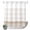 Brown, variant on No Hook Shower Curtain, Brown Stripe Shower Curtains for Bathroom with See Through Top Window, Modern Rustic Horizontal Brown Striped Waterproof & Washable Bath Curtain Long 72"x78"