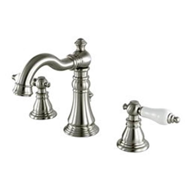Kingston Brass FSC1978PL English Classic Robinet de Lavabo à Large Diffusion, Nickel Satiné