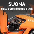 thumbnail image 5 of 1/24 Koenigsegg Jesko Diecast Alloy Metal Toy Car Miniature Vehicle Model Pull Back Sound Light Doors Openable Collection Gift, 5 of 5