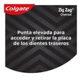 thumbnail image 3 of Cepillo Dental Colgate Zig Zag Charcoal Limpieza Interdental 3 pzas, 3 of 5