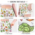 thumbnail image 6 of FORMRS Womens Swim Shorts Mesh Liner Quick Dry Casual Beach Board Bottom with Pockets, Sizes S-2XL, Green Vegetables Pattern, 6 of 9