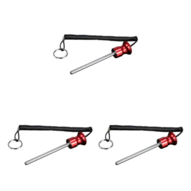 Transemion Universal Magnetic Weight Stack Pin for Versatile Fitness Training 8x125mm Red 3Set