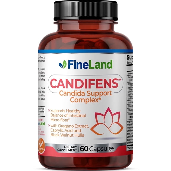 Fineland Vitamins Candifems Supports Gut Flora 60 Capsules