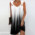 thumbnail image 2 of gakvbuo summer Tank dresses for women 2024 Sleeveless Mini Dress Sundresses Women Floral Print ElegantAnd Color Blocking One ShoulderDress Short Sleeved One Shoulder Dress, 2 of 5