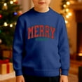 thumbnail image 2 of TBWNWG Robe de Noël pour Fille, Chandail à Manches Longues Col Rond Imprimé pour Garçons, chandail Thermique Doublé Doux pour Enfants, Tenue Décontractée d'Hiver, Tailles 7-8 Ans, 2 of 5