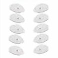 thumbnail image 3 of Tens Unit Muscle Stimulator Replacement Pads Patches 10 Pads (5 Pairs) Stick-on Pads Reusable Electrodes Snap On,Latex Free (White), 3 of 4