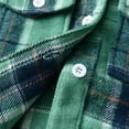 thumbnail image 5 of GigrtiJin Cotton Tee Tops for Newborn Baby Plaid Printed Lapel Button Long Sleeve Shirt Infant and Children's Tops 3 Months-10 Years, 5 of 6