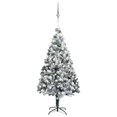 thumbnail image 1 of vidaXL Artificial Pre-lit Christmas Tree with Ball Set Green 180 cm PVC, 1 of 5