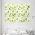 thumbnail image 1 of Apple Tapestry, Cartoon Style Green Fruits Stalks Core and Seeds Anatomy of an Apple, Wall Hanging for Bedroom Living Room Dorm Decor, 80W X 60L Inches, Brown Yellow Green Cream, by Ambesonne, 1 of 2