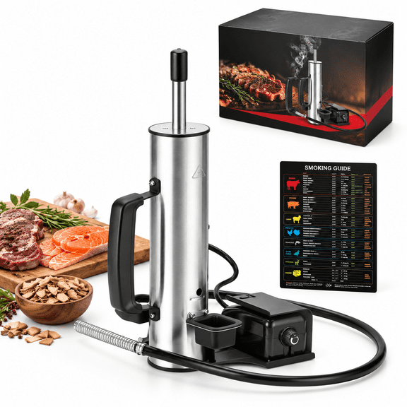 Portable Electric Smoke Generator With Bbq Guide