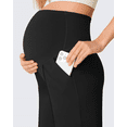 thumbnail image 5 of G4Free EverGoing Maternity Shorts with Pockets 10''- Over The Belly Pregancy Bermuda Casual Work Summer, 5 of 8