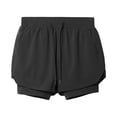 thumbnail image 4 of XIAONU Liner Workout Shorts for Men Elastic Drawstring Waist Inner Compression Layer Side Pockets Sport Bottoms, 4 of 4