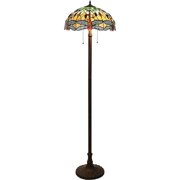 Radiance Goods Style 2 Light Dragonfly Floor Lamp 18 Shade Com Light Dragonfly Floor Lamp, Dragonfly Floor Lamp