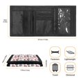 thumbnail image 6 of FUIALDOLG Animal Print Heart Art Trifold Card Wallet, Polyester Children's Wallet for Outdoor Sports, Zipper Closure Lightweight Small Purse, 6 of 6