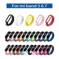 thumbnail image 2 of Colors Strap For Xiaomi Mi Band 5 6 7 Silicone Wristband Bracelet Replacement Strap For Mi, 2 of 5