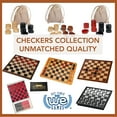 thumbnail image 5 of WE Games Wood Checkers with Stackable Ridge - Red/Black, 5 of 5