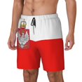 thumbnail image 5 of Men's 2 in 1 Swim Trunks with Compression Liner Poland Quick Dry Beach Shorts, 5 of 6
