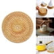 thumbnail image 5 of Manteles individuales de ratán tejidos a mano naturales pa , manteles resistentes al calor pa el , oficina, restaurante, 10cm Macarena Cojín de posavasos de taza de té, 5 of 8