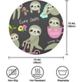 thumbnail image 2 of SKYSONIC Sloth Round Placemats for Dining Table Non-Slip Heat-Resistant Polyester Table Mats Set of 6 Washable Table Mats for Kitchen Dining Table Decoration, 2 of 5
