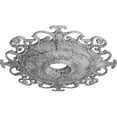 thumbnail image 3 of 38 3/8"OD x 6 5/8"ID x 2 7/8"P Orleans Ceiling Medallion (Fits Canopies up to 8 1/4"), Hand-Painted Ultra Pure White Crackle, 3 of 6