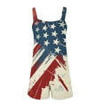thumbnail image 4 of ZZwxWA Womens 4th of July Rompers American Flag Short Jumpsuits Overalls Casual Suspenders Jumpsuit with Pockets, 4 of 4
