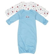 Child Of Mine Set Of Two Gowns, White And Blue