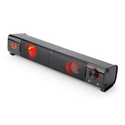 Redragon GS550 Orpheus PC Gaming Speakers, 2.0 Channel Stereo Desktop Computer Sound Bar with Compact Maneuverable Size, Headphone Jack, USB Powered w/ 3.5mm Cable