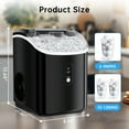 thumbnail image 6 of Philergo Nugget Countertop Ice Maker, Chewable Pellet Ice Machine with Self-Cleaning for Home Kitchen, 35lbs/24Hrs, Black, 6 of 8
