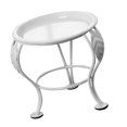 thumbnail image 4 of tredstone Indoor Outdoor Table Mini Plant Stand Rack Flower Pot Candle Holder Shelf Desktop Decoration, White, 4 of 5