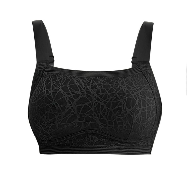 Bigersell Corset Bra Lady Bra Push-Ups Full cup Lace Bra Underwear for  Women's Plus Size Running Girl Sports Bra, Style 2482, Black 42B