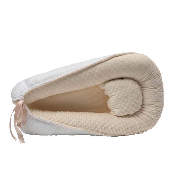 Nido Portátil Memory Foam Almohada Lactancia Color Hueso