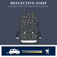 thumbnail image 5 of FORMRS Unisex School Backpack 17" Student Travel Bag with Laptop Compartment, Green Leopard Print Pattern, 5 of 7