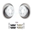 thumbnail image 1 of Transit Auto Rear Coated Disc Brake Rotors and Semi-Metallic Pads Kit for Car Jeep Liberty Wrangler TJ KGA-104045, 1 of 11