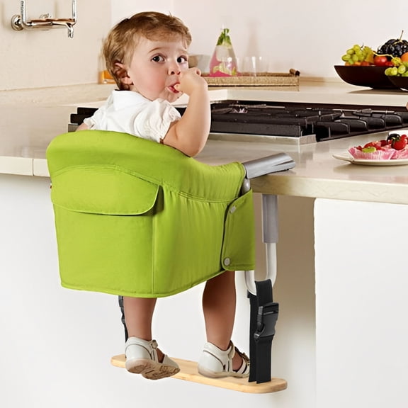 Bamboo Baby Footrest Compatible with Fast Table Chair Adjustable Baby Footrest for Hook On Highchair Sturdy Foot Rest Fit for Clip on Table Chair with Tray