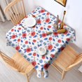 thumbnail image 2 of Pioneer Flower Floral Print Pattern Square Tablecloth, Waterproof Wipeable Spillproof Washable Table Cover for Home Kitchen Party Decor, 42"x42", 2 of 6