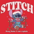 thumbnail image 2 of Mens Lilo & Stitch Dear Santa I Can Explain T Shirt, 2 of 5