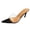 Black, variant on Clear Stiletto Heels for Women Pointed Open Toe Summer Slip on Mules Sexy Sandals Party Wedding Prom Dress Casual Shoes Khaki Size 6