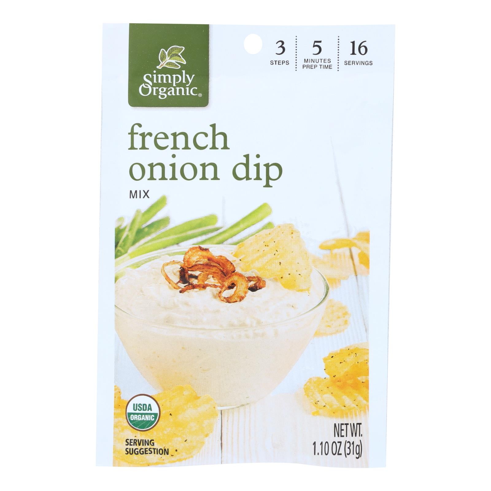 (Case of 12 )Simply Organic French Onion Dip Mix 1.1 oz. Walmart