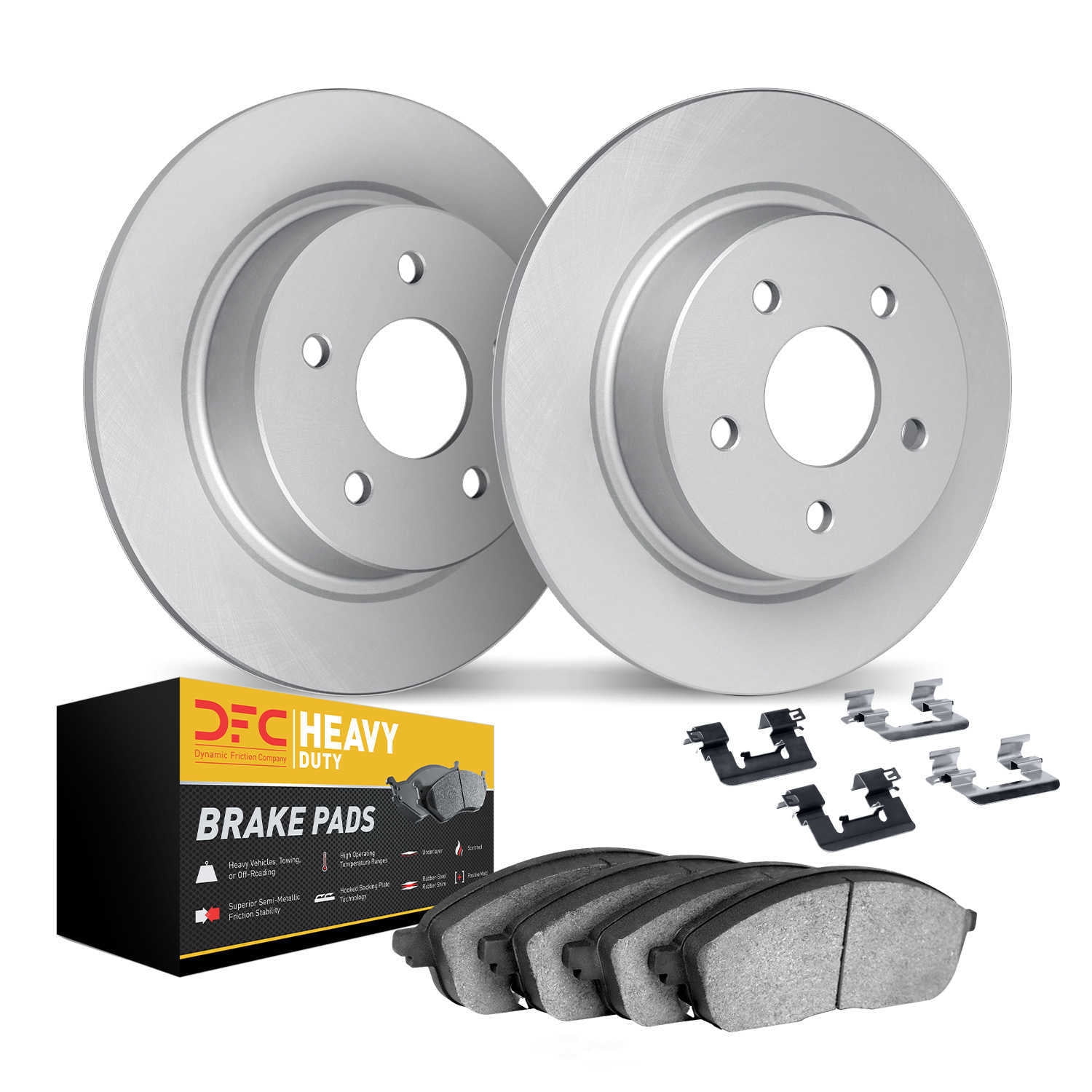 Dynamic Friction Company 4212-42005 DFC Geospec Rotors with Heavy Duty Brake Pads includes Hardware
