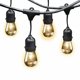 thumbnail image 3 of Feit Juego de Luces de Cuerda para Exterior a Prueba de Clima, Negro, 48 ft, 24 Tomacorrientes, 3 of 4