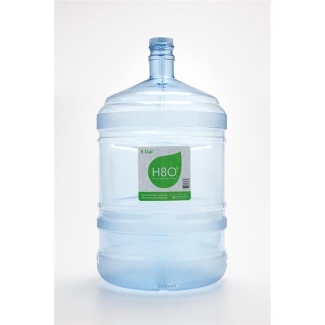 H8O 5 gal Water Bottle with Handle & 48 mm Cap - Polycarbonate Plastic