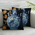 thumbnail image 3 of COMIO Blue and White Porcelain Farmhouse Pillow Covers Blue Chinoiserie Vase White Sofa Cushion Cover Chinoiserie Style Accent Pillow for Sofa Couch, 3 of 5