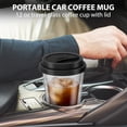 thumbnail image 5 of Double Walled Glass Coffee Mugs with Silicone Lids,12 OZ 6Packs Insulated Drinking Coffee Cups with Lids, Dishwasher Safe Reusable Glass Iced Travel Coffee Cups for Morning Coffee, Hot or Cold Drink, 5 of 5