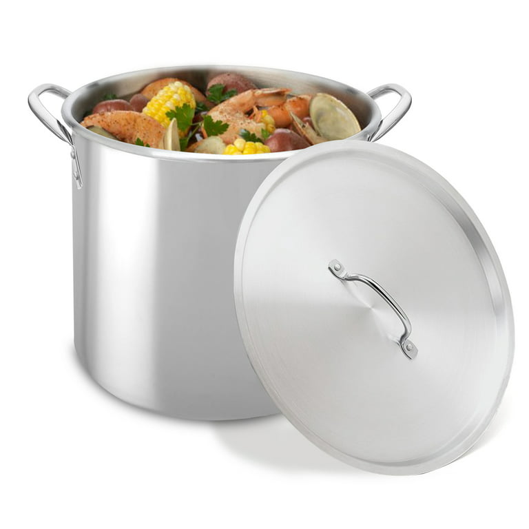 Cuisinart 16qt Stainless Steel Stock Pot with Cover Silver